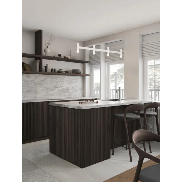 Wisząca lampa nad wyspę CORVETA LE45433 LED 17W 2700K tuby białe