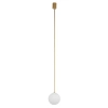 Wisząca lampa Kier 10308 szklana kula ball biała złota