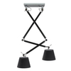 Regulowana lampa wisząca Zyta AZ1846+2xAZ2600 Azzardo czarna 