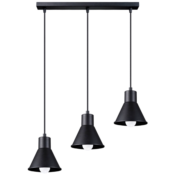 Lampa wisząca Taleja SL.0986 Sollux loftowa do jadalni czarna