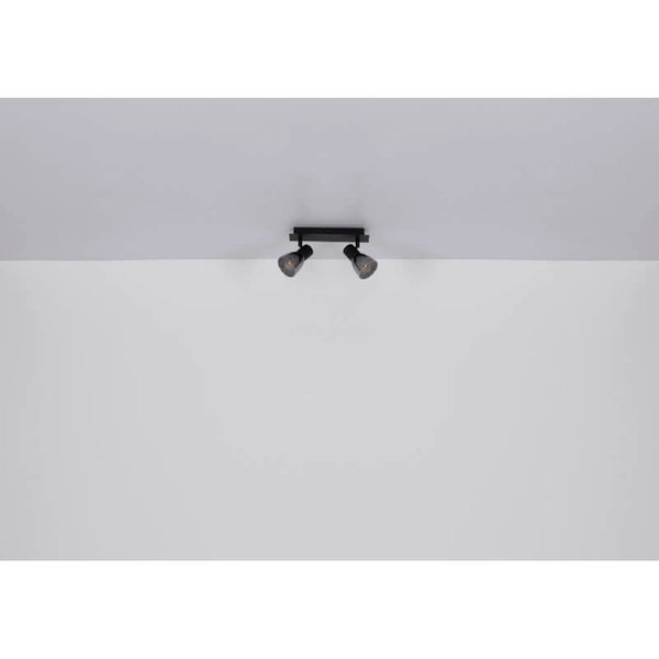 Sufitowa lampa ruchoma Claude 54307-2 czarna przydymiona