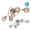 Lampa na sufit Josefa 1281050 Nave crystals glamour do jadalni srebrna