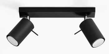 Spot LAMPA sufitowa SL.0092 regulowana OPRAWA reflektorowa listwa metalowa czarna