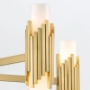 Lampa wisząca glamour Marvele MARVELE10-AB-OPAL tubki mosiądz