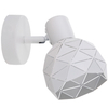 Geometryczna LAMPA ścienna REUS LP-8069/1WS WH Light Prestige metalowa OPRAWA regulowany kinkiet biały