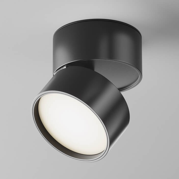 Natynkowa lampa sufitowa Onda C024CL-L12B4K LED 12W 4000K oczko czarne