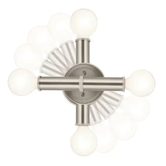 Podwójna lampa ścienna Torche QN-TORCHE-2W-BN LED 3W 3000K IP44 nikiel