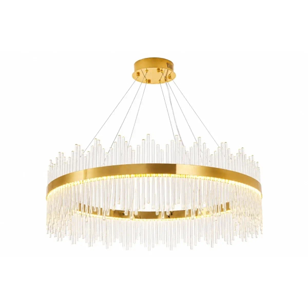 Lampa wisząca kryształowa HESTIA złota ST-4999-100 1xLED 60W 3000K nad stół