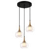 Wisząca lampa salonowa Konila do przedpokoju mosiądz
