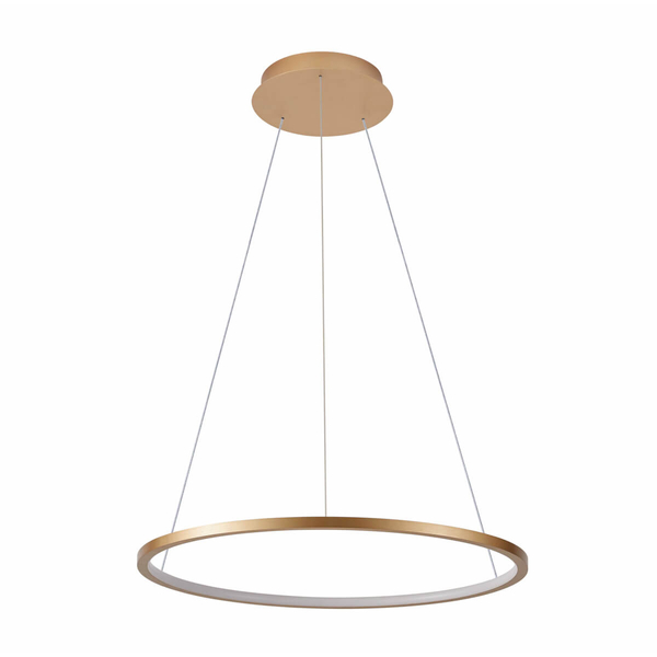 Lampa wisząca pierścieniowa Vinola PND-56135B-080RPC-GD-3KS4K-TRDIMM Italux LED 48W 3000-4000K złoty