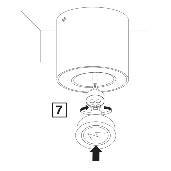 Downlight do sypialni XENO 325389 podłużna tuba biała złota