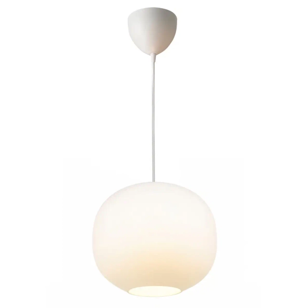 Kulista lampa wisząca Navone 2220433001 okrągła szklana biały