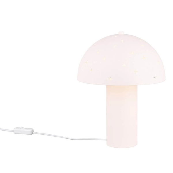 Lampka nocna grzybek Seta R51361031 efekt gwiazd biała