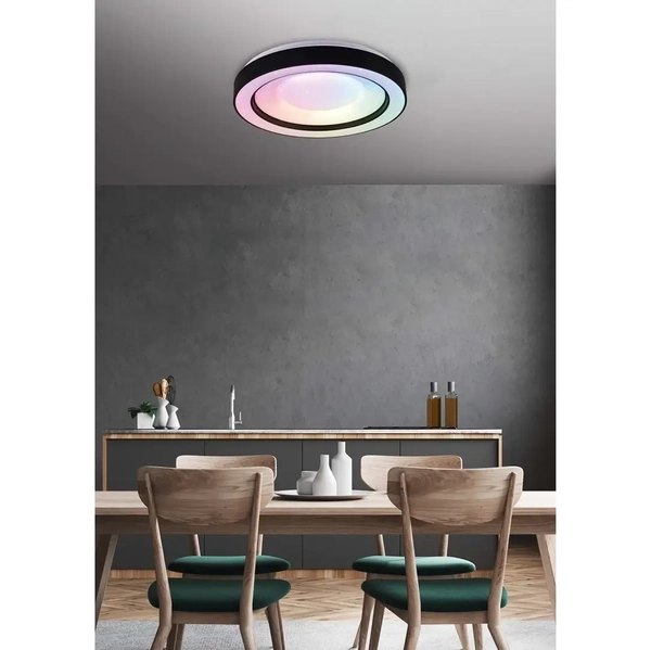 Plafon z funkcją RGB Arco R65091032 RL Light LED 22W 2700-6000K czarny