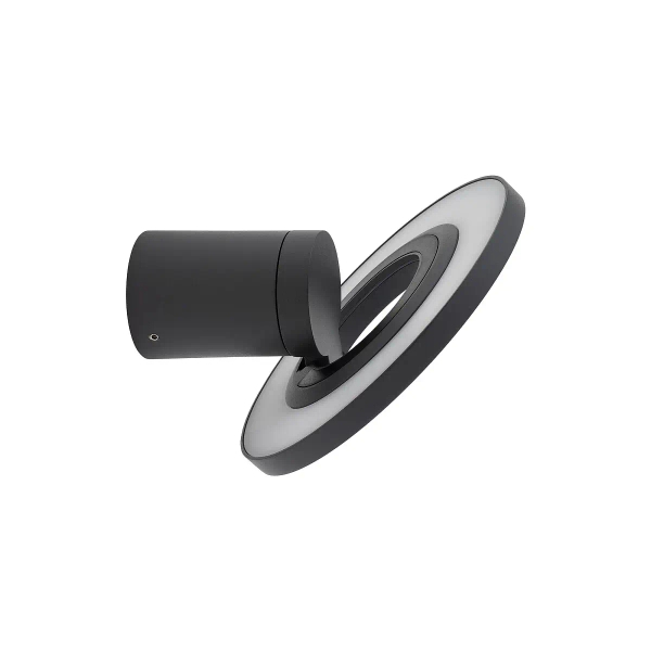 Grafitowy kinkiet zewnętrzny AXION 11937 1xLED 8W 3000K IP65