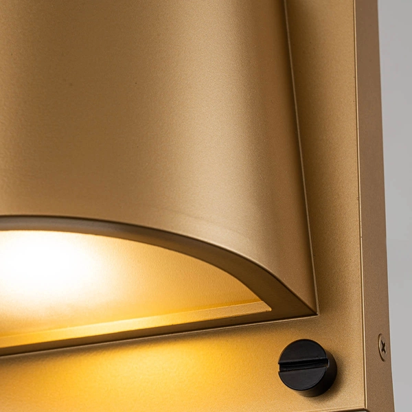 Półokrągły kinkiet ścienny Scout HK-SCOUT-PHB Hinkley IP44 mosiądz