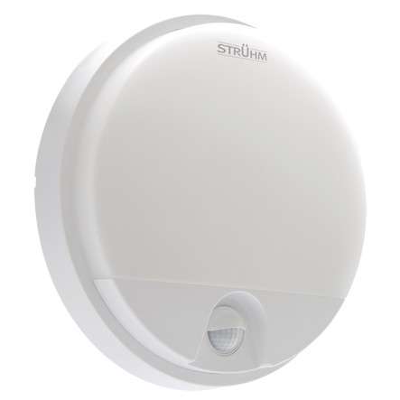 Zewnętrzna LAMPA elewacyjna PEDRO 03794 Ideus okrągła OPRAWA plafon LED 15W 4000K z czujnikiem IP54 biały