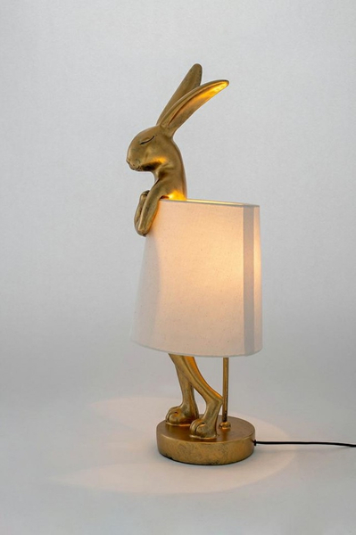 Biurkowa lampka stołowa Rabbit Kare 61598 złota biała