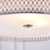 Metalowa lampa wisząca Cordero 81969 Endon nikiel biała srebrna