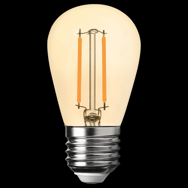 Ledowa żarówka filament E27 1W ST45 bursztynowa 2700K