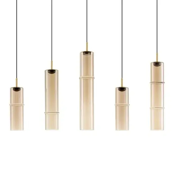 Zwisające cylindry SARTANO LE45169 LED 18W 3000K złota