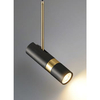 Kierunkowa lampa wisząca CGLOOK1PBK do holu czarna mosiądz