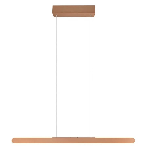 Podłużna lampa zwisowa Helios 343310165 LED 28W 2700-6500K belka brązowa