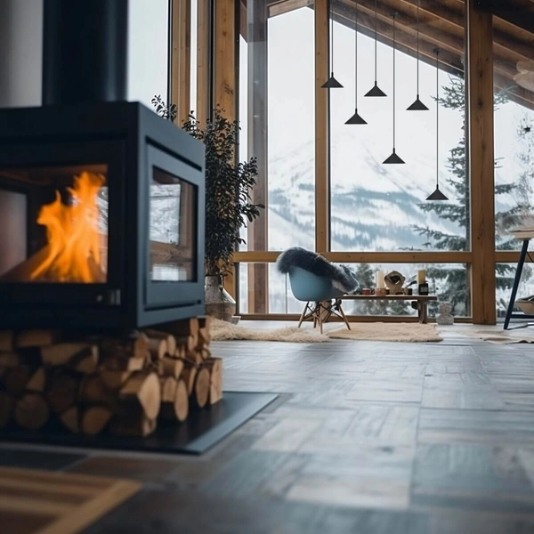 Zwisająca lampa sypialniana no.Ai 5166 Shilo metalowa czarna