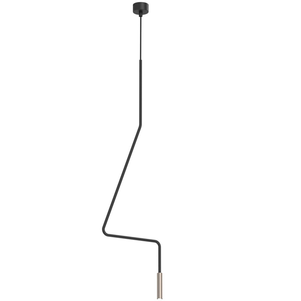 Zwieszana lampa no. Vi 5139 Shilo minimalistyczny punktowa czarna