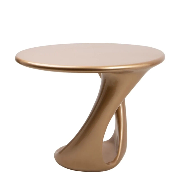 Stół okrągły do jadalni SHANGRI metalowy designerski 5900168837263