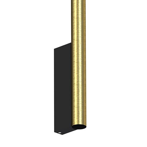 Kinkiet glamour podłużny stick Laser 10828 Nowodvorski tuba czarny mosiądz