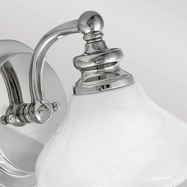 Nowoczesny kinkiet Ainsley HK-AINSLEY1-BATH Hinkley IP44 szkło chrom