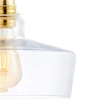 Skandynawska LAMPA wisząca LONGIS 10875305 Kaspa szklana OPRAWA loftowy ZWIS kaskada złota przezroczysta czarna
