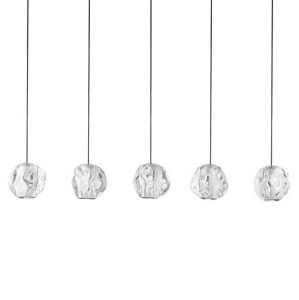 Ledowa lampa zwis CHEPEN LE44644 25W 3000K wielopunktowa czarny chrom