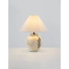 Ceramiczna lampa stołowa BELUNCA LE45282 do sypialni biały beżowy