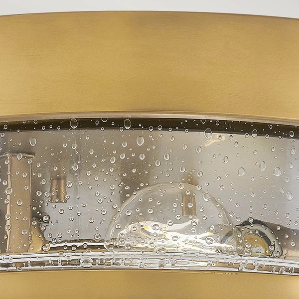 Przysufitowa lampa Harper HK-HARPER-F-HB-CS Hinkley szkło mosiądz przezroczysty