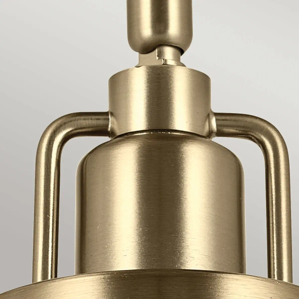 Metalowa lampa wisząca/ścienna/sufitowa Niva KL-NIVA-1W-1P-CPZ szampańska