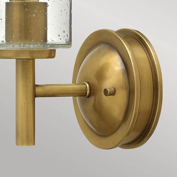 Lampa na ściane Collier HK-COLLIER1 Hinkley na przedpokój szklana mosiądz