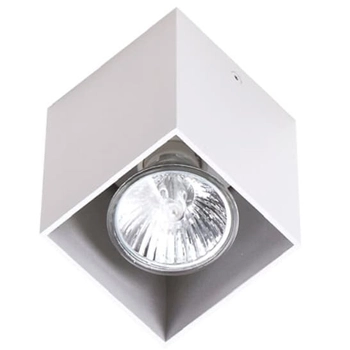 Oprawa sufitowa do sypialni PET SQUARE C0082 Maxlight metalowa biała