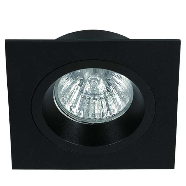 Wpuszczana lampa sufitowa Osta Nero Orlicki Design kwadratowa czarna