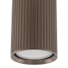 Nowoczesna sufitowa lampa Tube 11029 tuba żebrowana brązowy