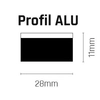 Loftowa lampa biurowa AGARO 2000 Shilo LED 9W 3000K ring czarna