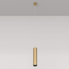Lampa wisząca Focus P075PL-01MG nad stół tuba złota