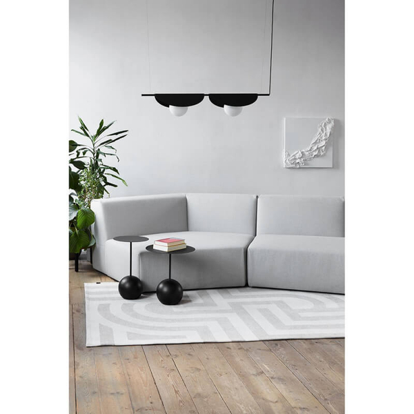 Sypialniana lampa wisząca Sallo SAB222P0 metalowa czarna