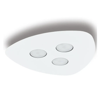 Potrójny plafon ORGANIC 8304 do kuchni zaokrąglony biały