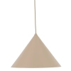 Loftowa wisząca lampa Cono 10621 stożkowa do jadalni beżowy