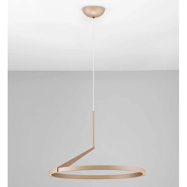 Lampa wisząca pierścień ZUDANEZ LE44773 LED 31W 2700-4000K ring złota