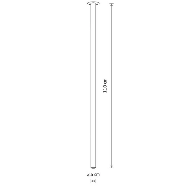 Podtynkowa przysufitowa lampa Laser 10921 do jadalni tuba złota