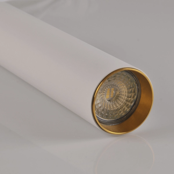 Wiszący zestaw szynowy MARIBEL 321640 1-fazowy nad stół biały złoty