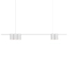 Podłużna lampa wisząca GENESIS ML0368 nad stół tubki białe